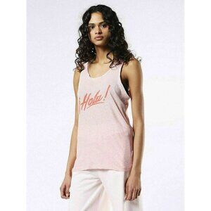 DIESEL Women's Pink Cotton T-Nosd-D Hola Print Tank Top Size M $58